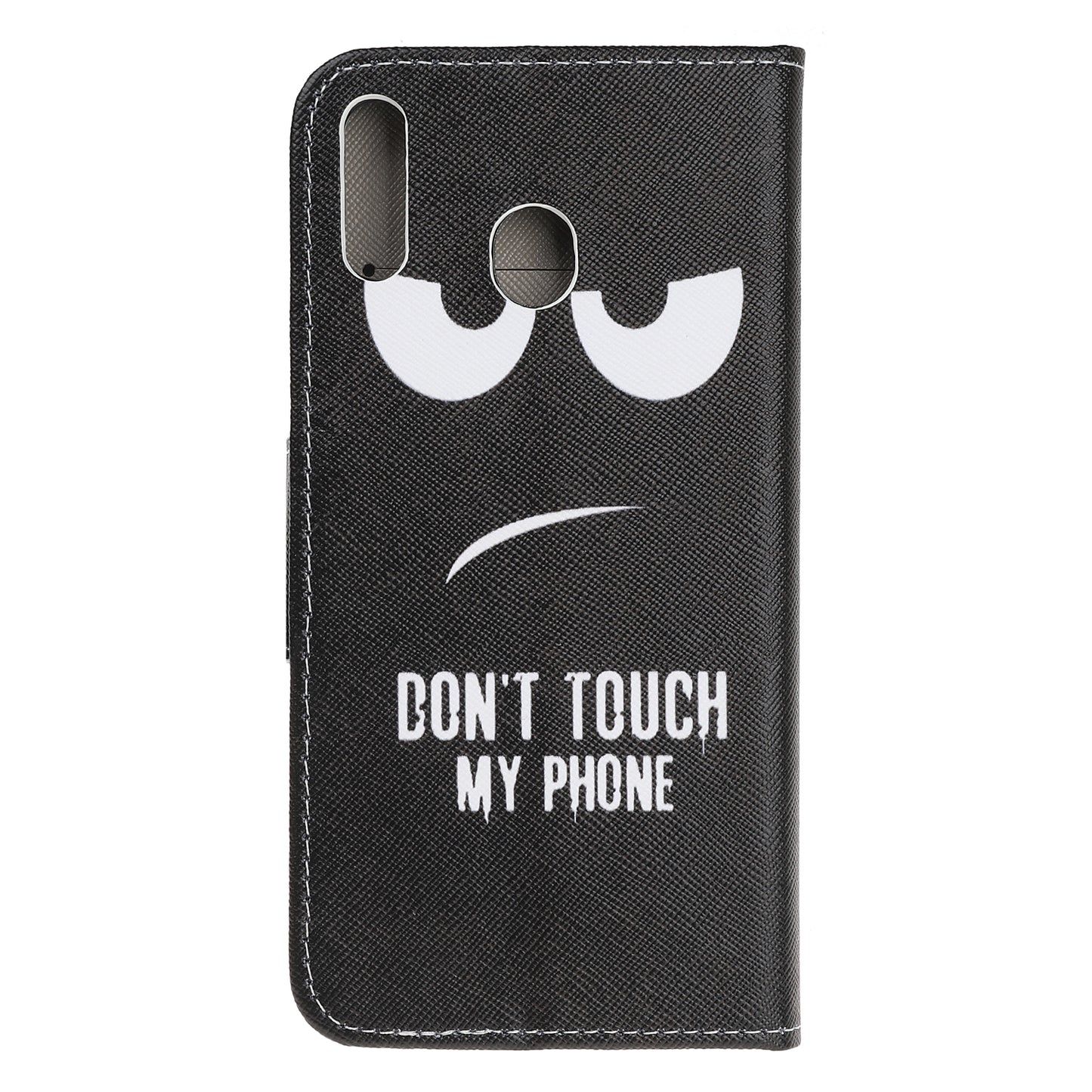 Cross Texture Pattern Printing PU Leather Magnetic Phone Cover for Samsung Galaxy A40