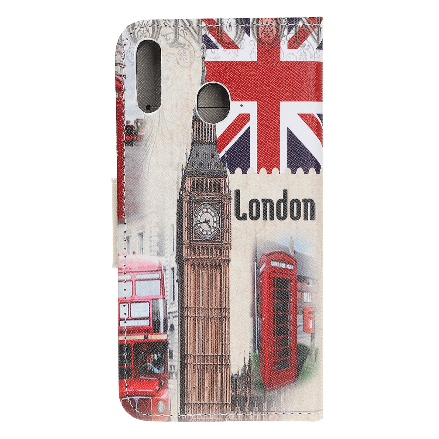 Cross Texture Pattern Printing PU Leather Magnetic Phone Cover for Samsung Galaxy A40