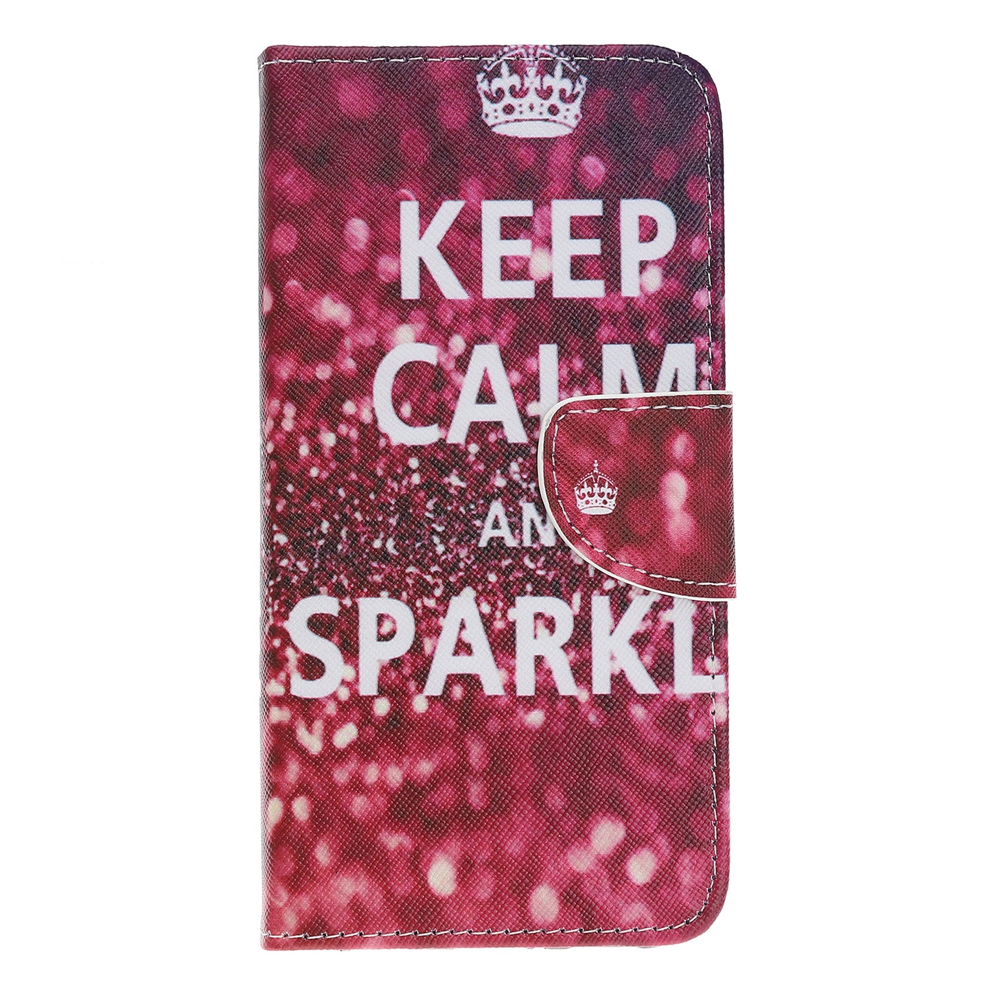 Cross Texture Pattern Printing PU Leather Magnetic Phone Cover for Samsung Galaxy A40