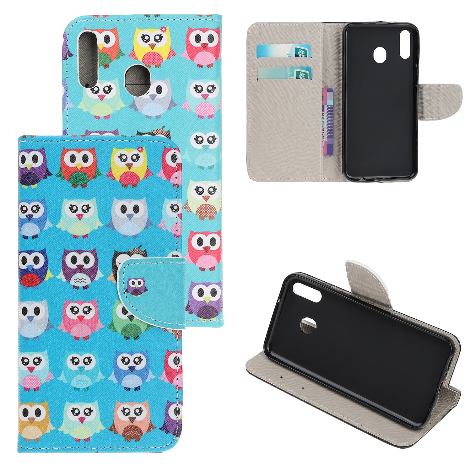 Cross Texture Pattern Printing PU Leather Magnetic Phone Cover for Samsung Galaxy A40