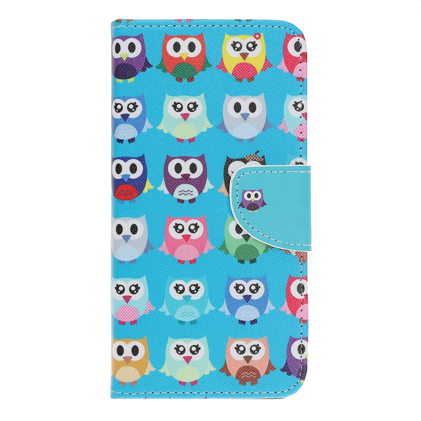 Cross Texture Pattern Printing PU Leather Magnetic Phone Cover for Samsung Galaxy A40