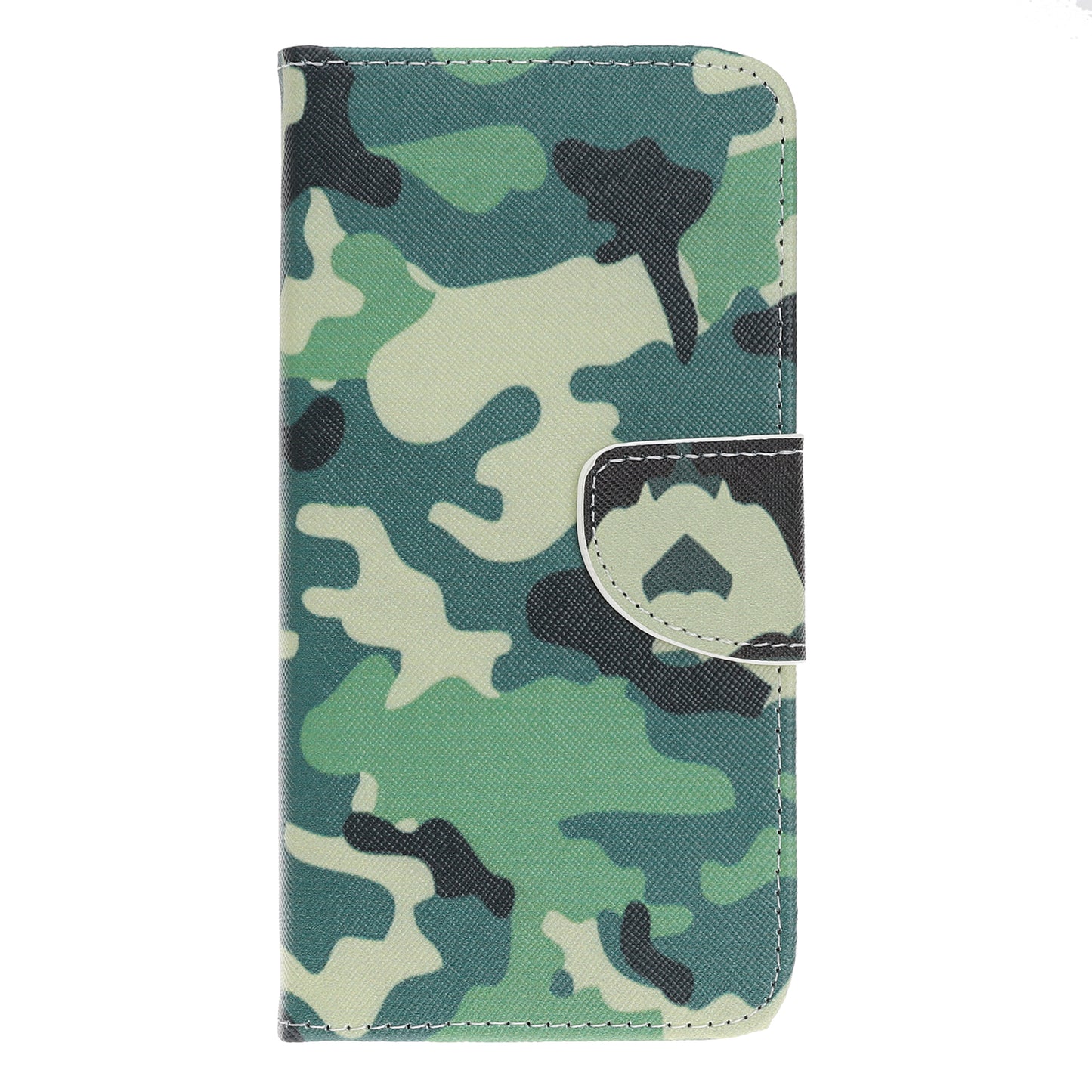 Cross Texture Pattern Printing PU Leather Magnetic Phone Cover for Samsung Galaxy A40