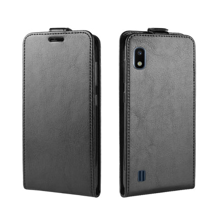 Crazy Horse Vertical Flip Leather Protective Case for Samsung Galaxy A10