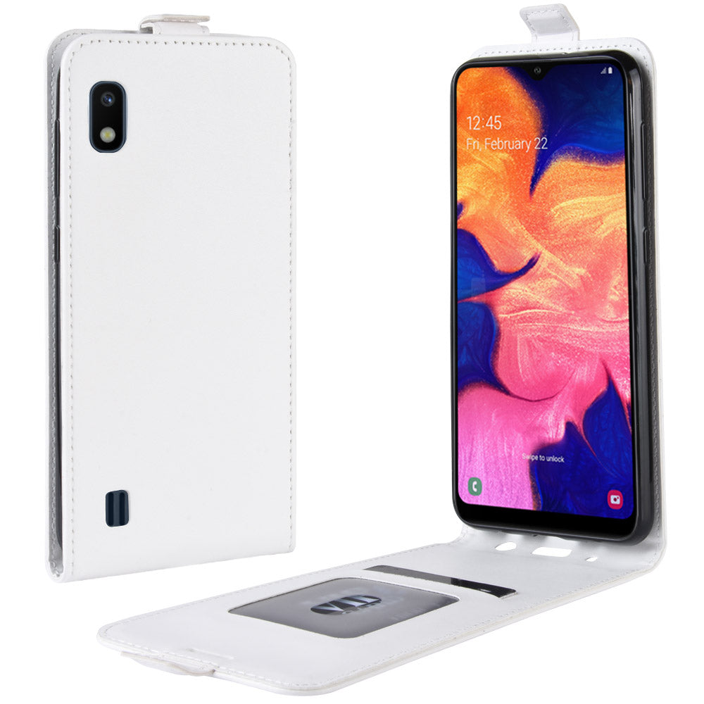 Crazy Horse Vertical Flip Leather Protective Case for Samsung Galaxy A10