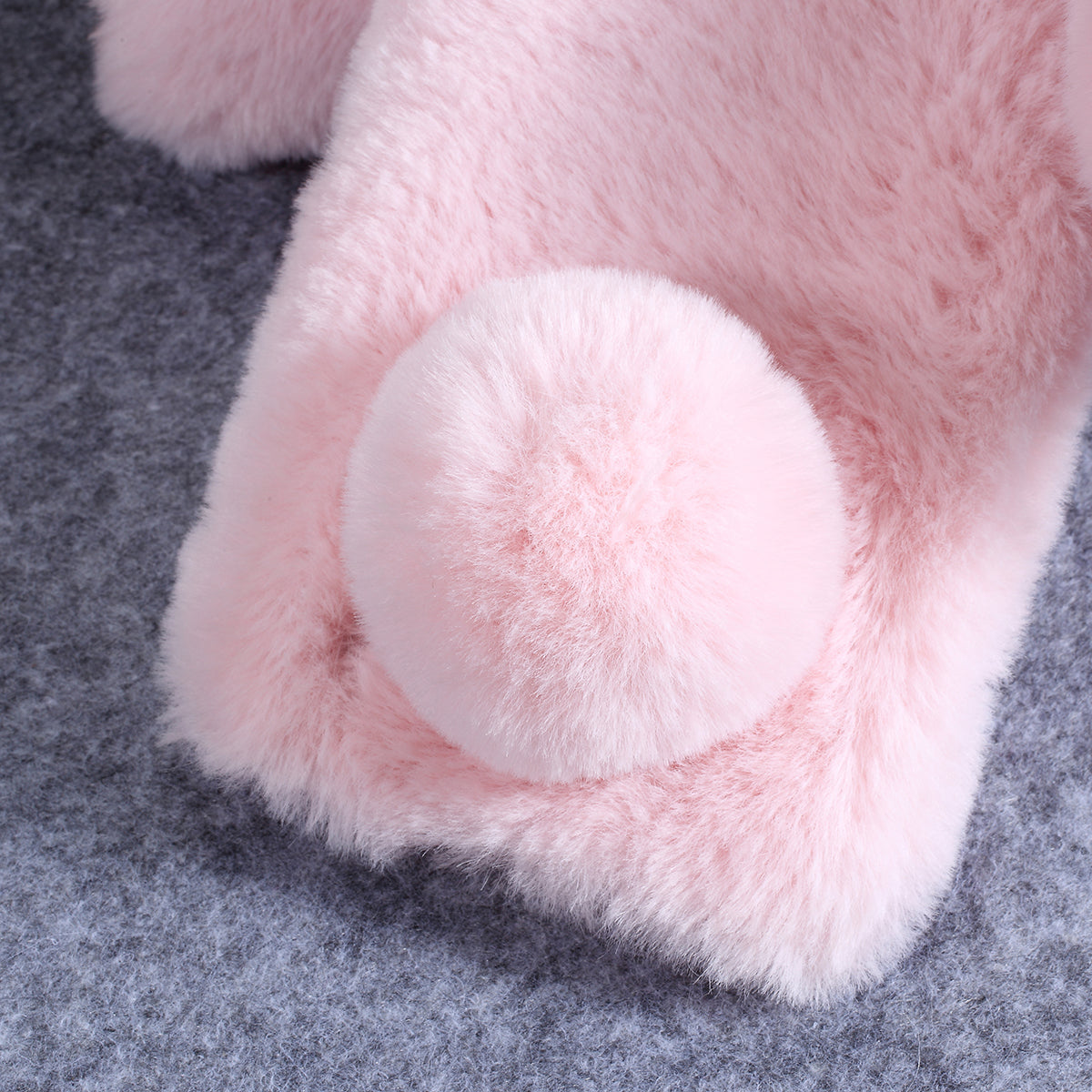 Rabbit Shape Fluffy Fur Coated Rhinestone TPU Case for Samsung Galaxy A10