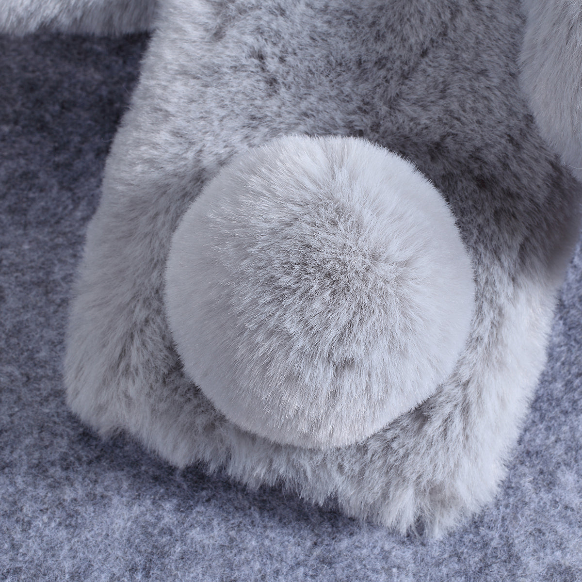 Rabbit Shape Fluffy Fur Coated Rhinestone TPU Case for Samsung Galaxy A10