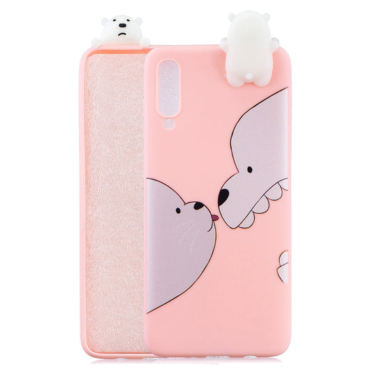 3D Cute Doll Pattern Printing TPU Back Case for Samsung Galaxy A70