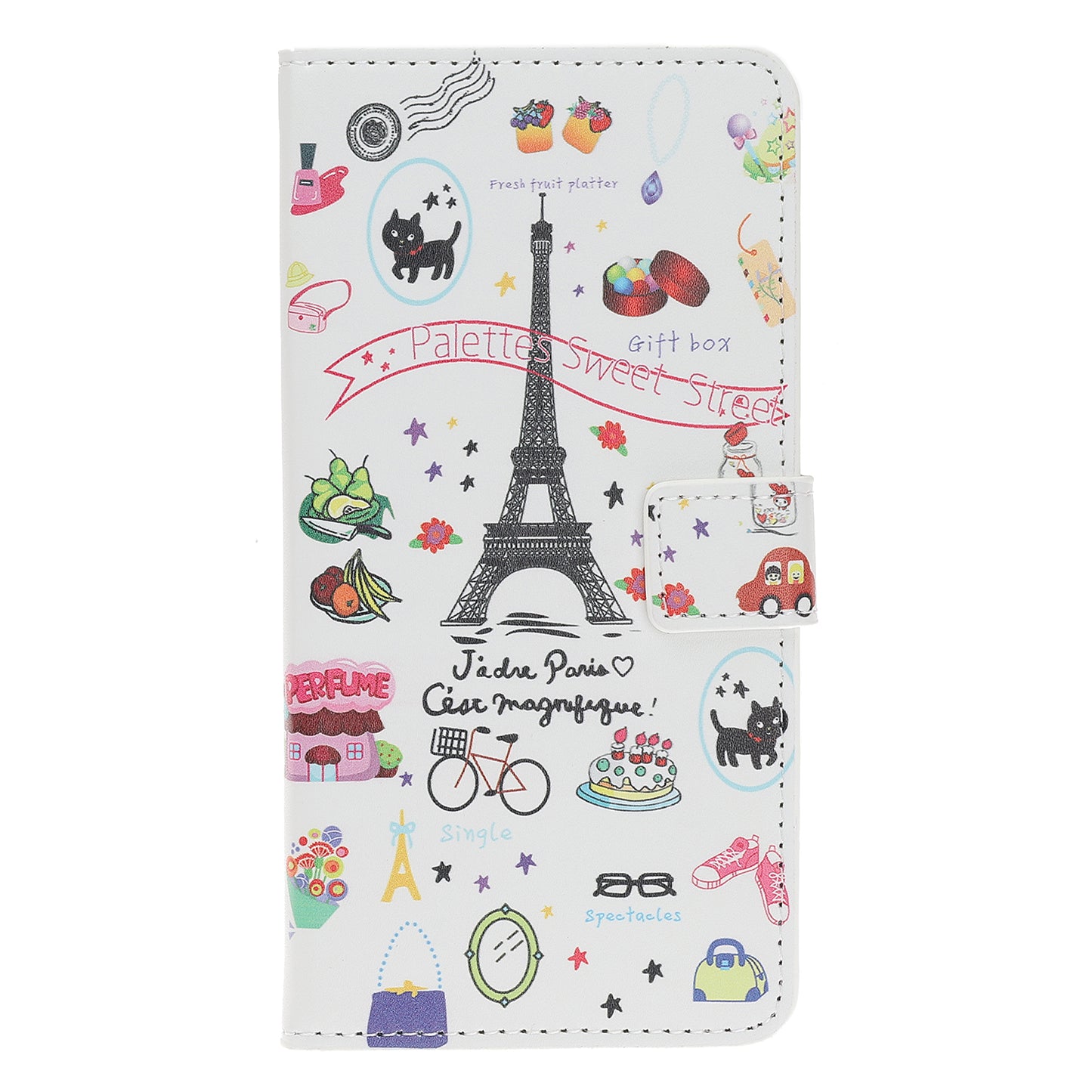 Pattern Printing Leather Wallet Stand Case for Samsung Galaxy A40