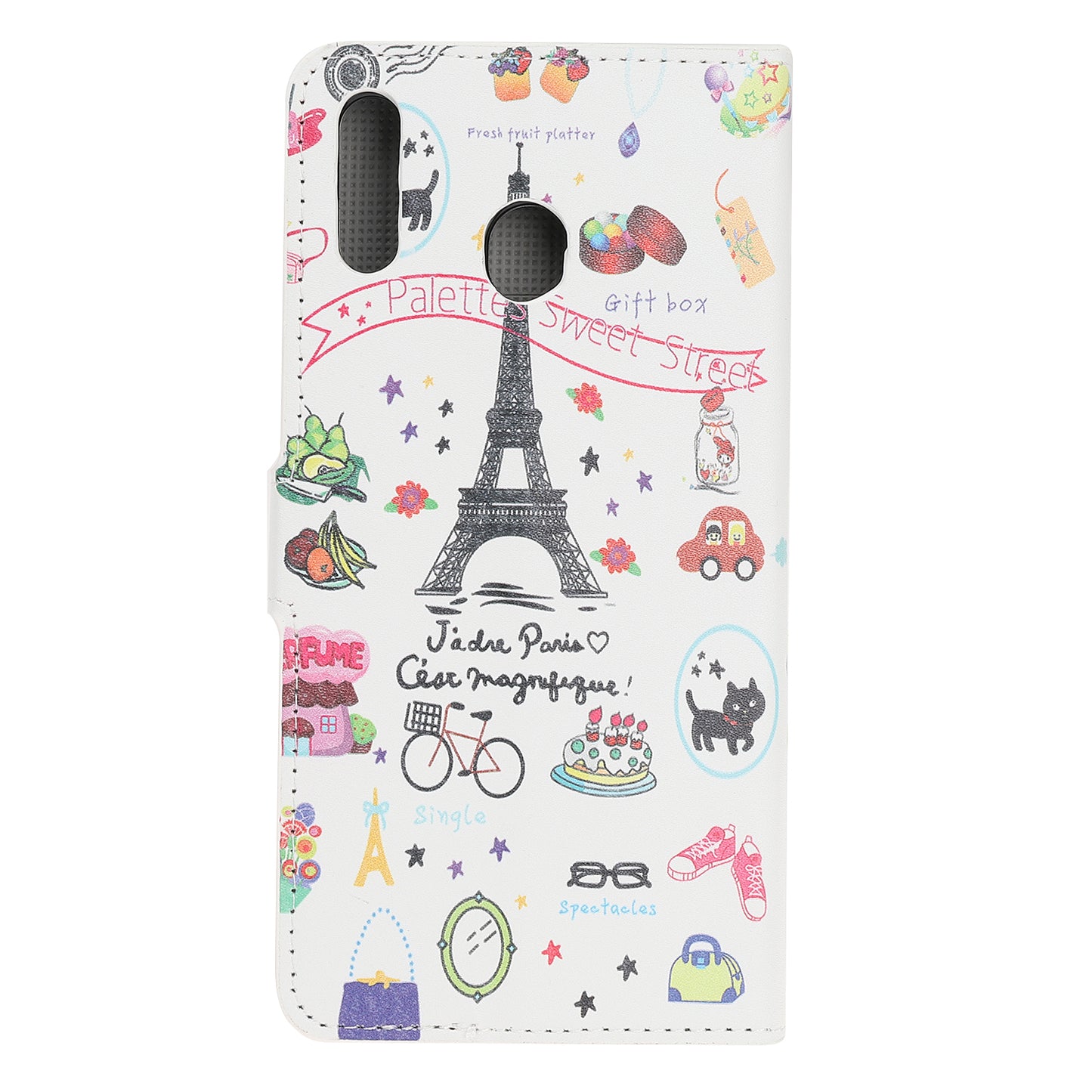 Pattern Printing Leather Wallet Stand Case for Samsung Galaxy A40