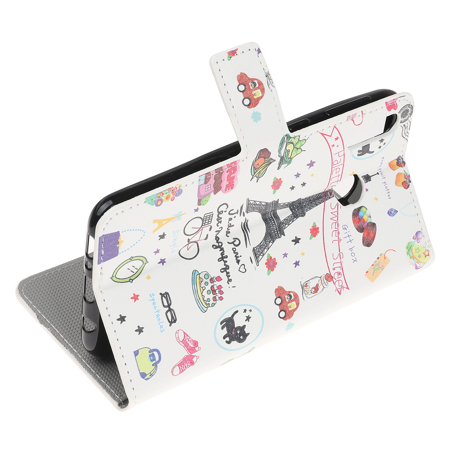 Pattern Printing Leather Wallet Stand Case for Samsung Galaxy A40
