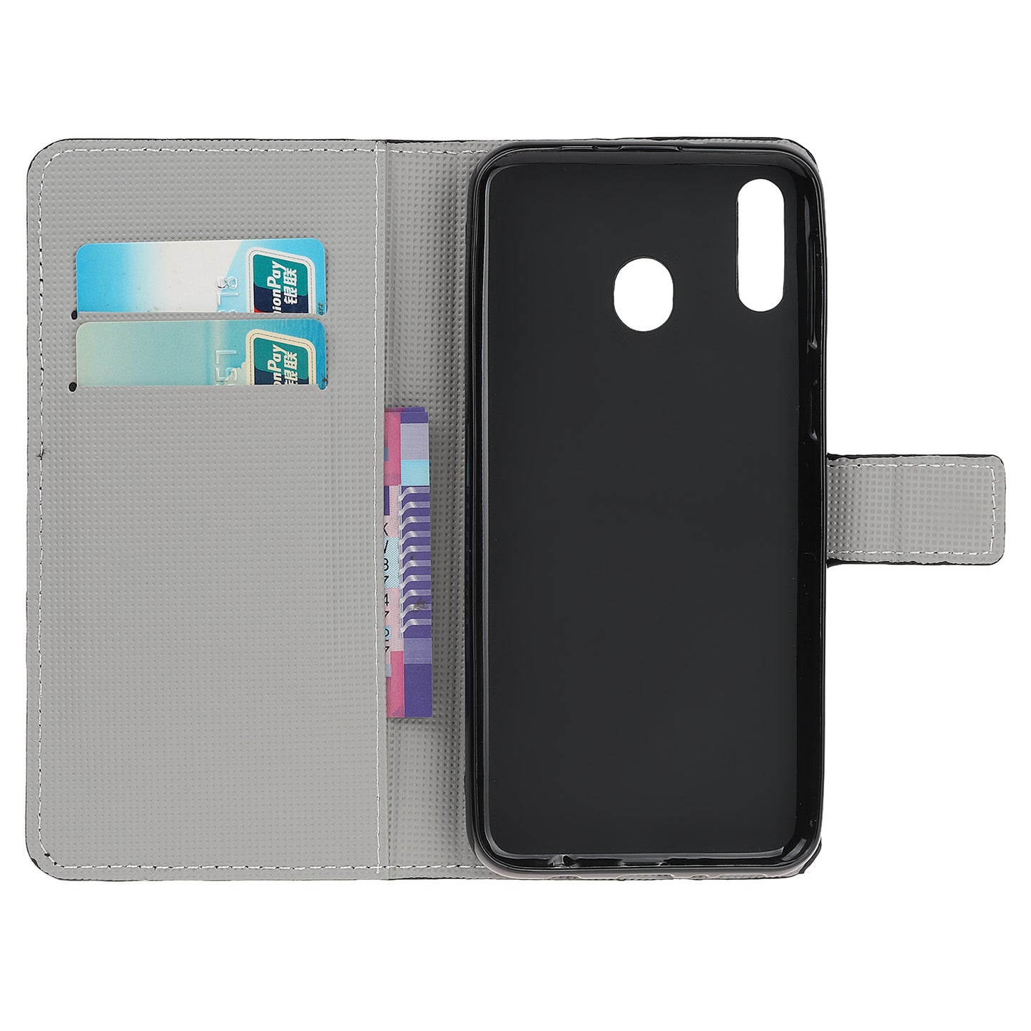 Pattern Printing Leather Wallet Stand Case for Samsung Galaxy A40