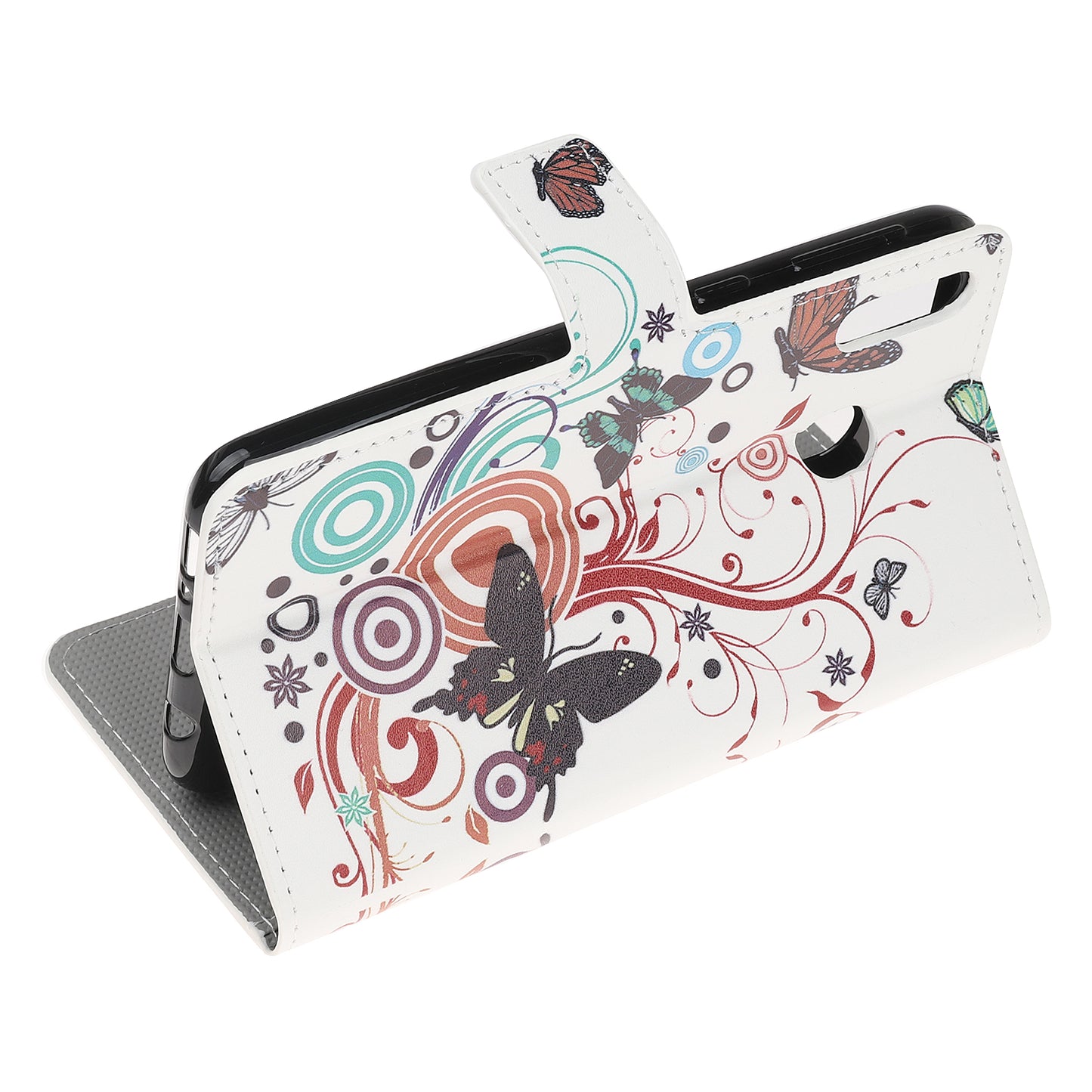 Pattern Printing Leather Wallet Stand Case for Samsung Galaxy A40
