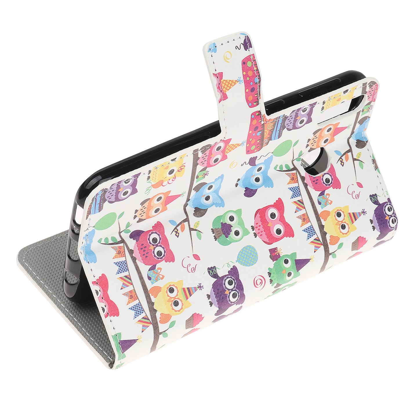 Pattern Printing Leather Wallet Stand Case for Samsung Galaxy A40