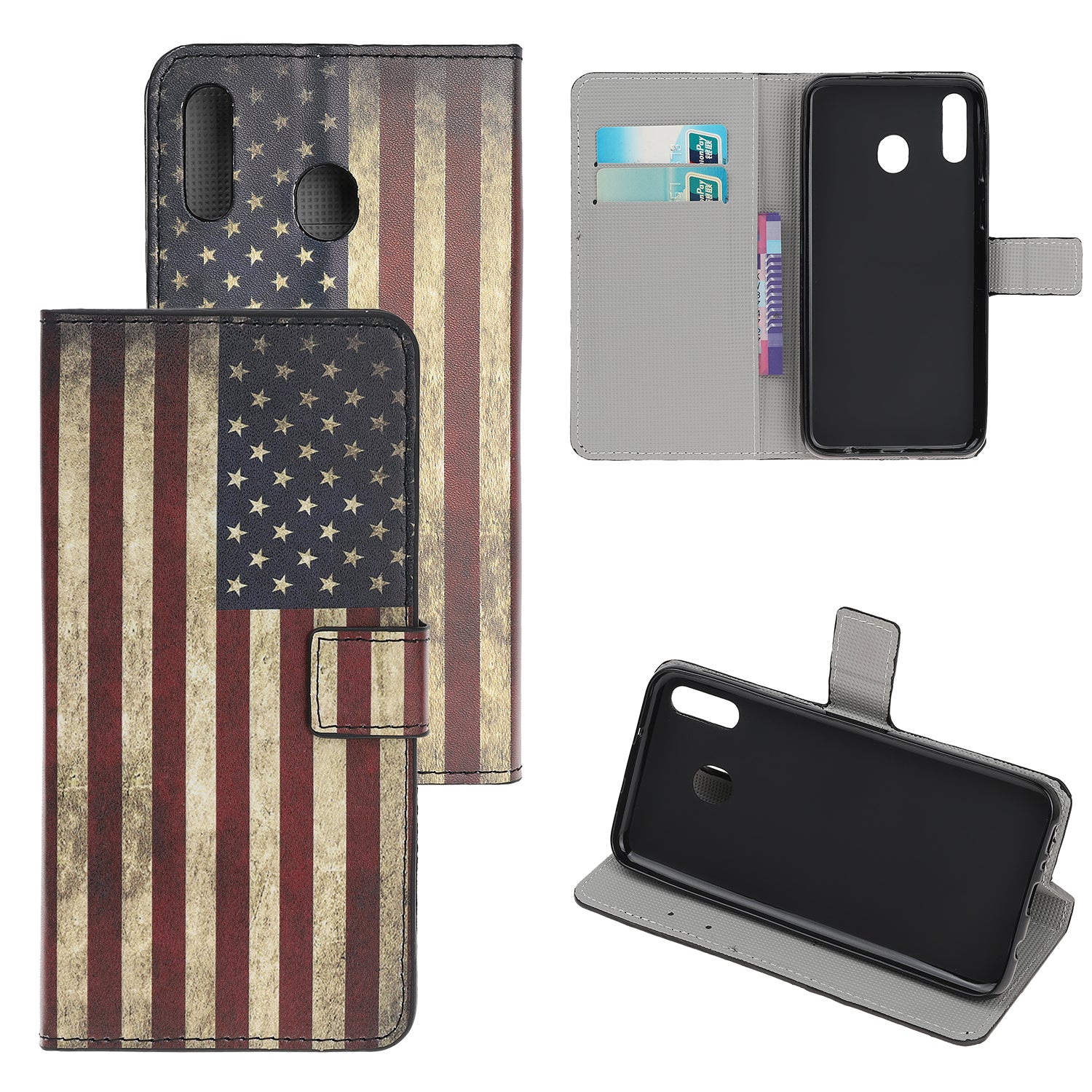 Pattern Printing Leather Wallet Stand Case for Samsung Galaxy A40
