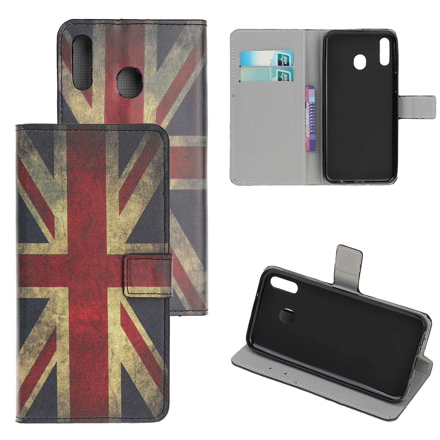 Pattern Printing Leather Wallet Stand Case for Samsung Galaxy A40