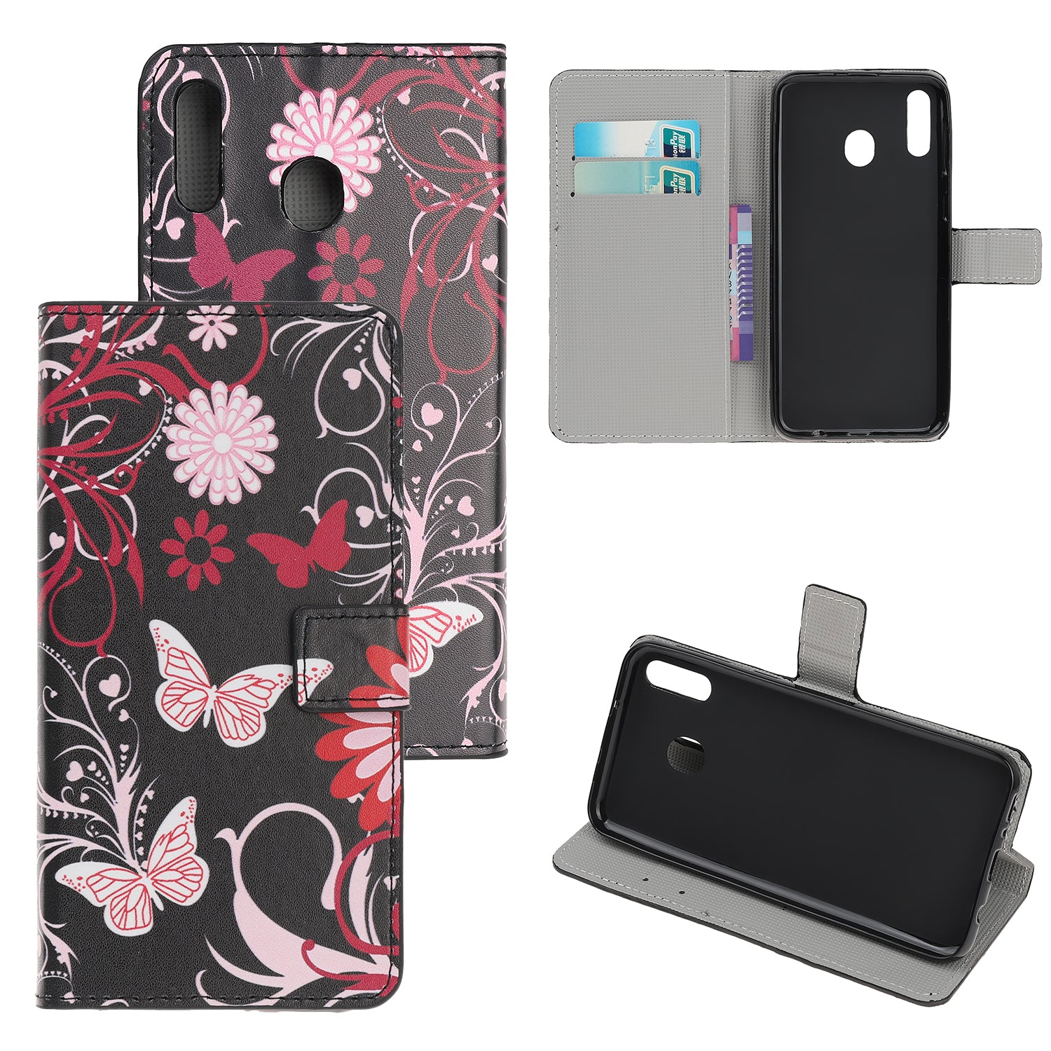 Pattern Printing Leather Wallet Stand Case for Samsung Galaxy A40