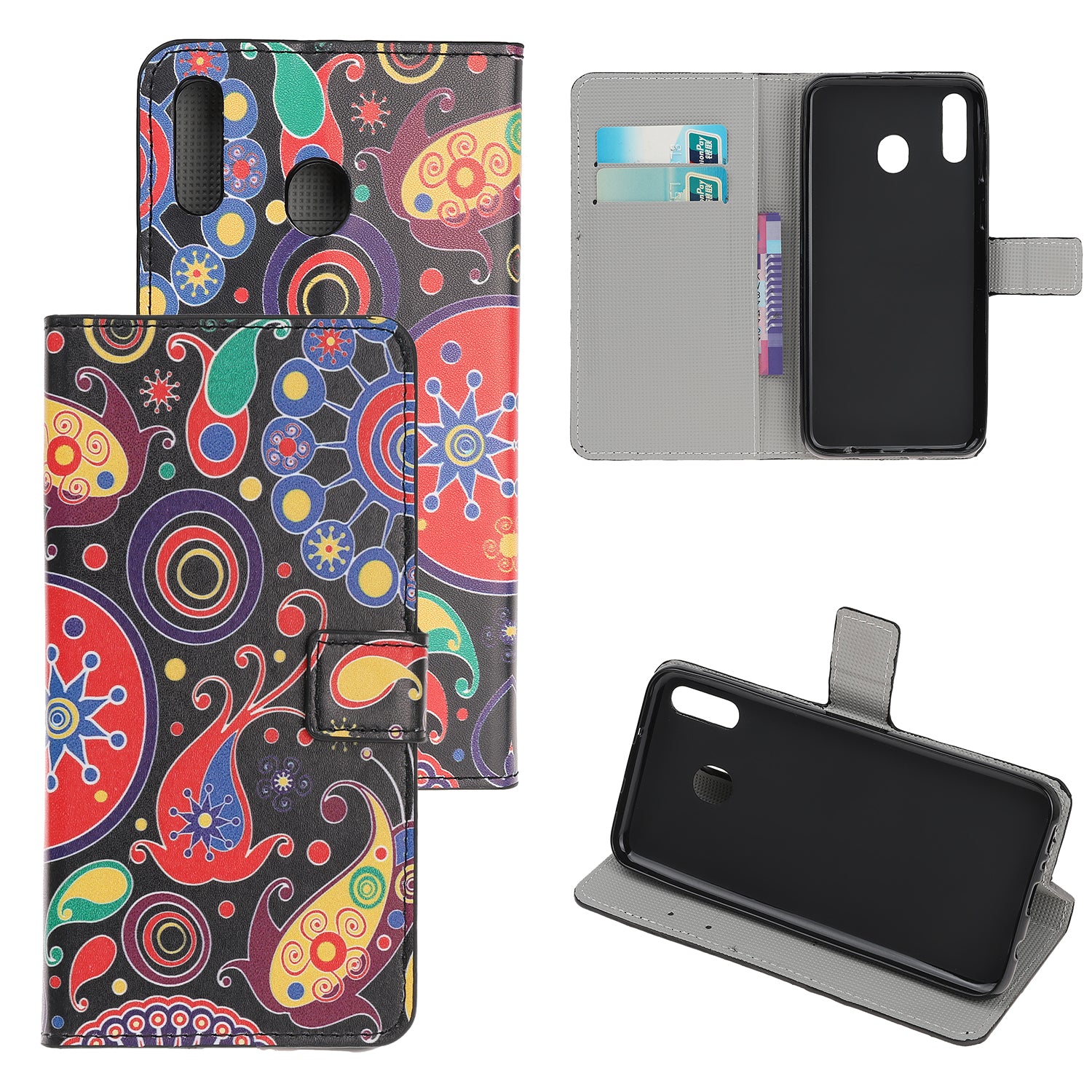 Pattern Printing Leather Wallet Stand Case for Samsung Galaxy A40