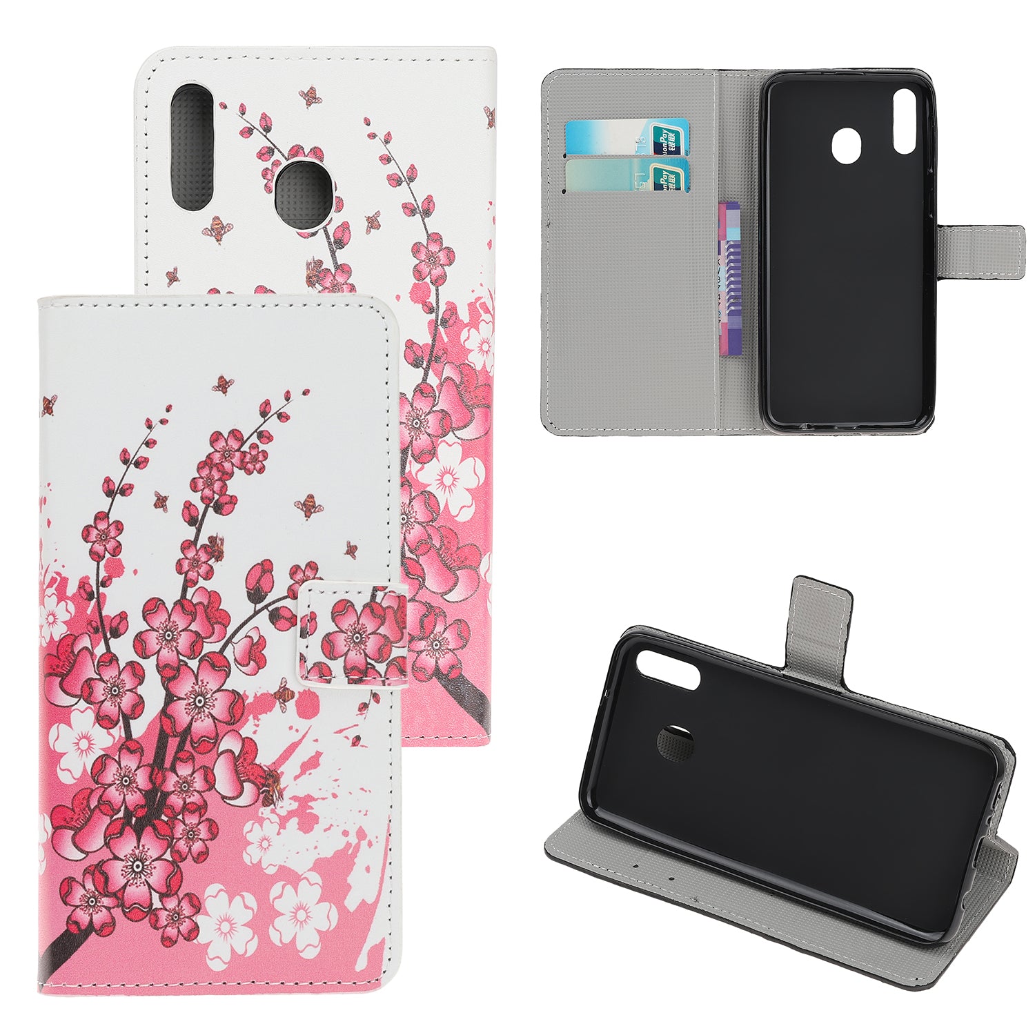 Pattern Printing Leather Wallet Stand Case for Samsung Galaxy A40