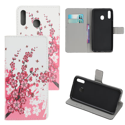 Pattern Printing Leather Wallet Stand Case for Samsung Galaxy A40