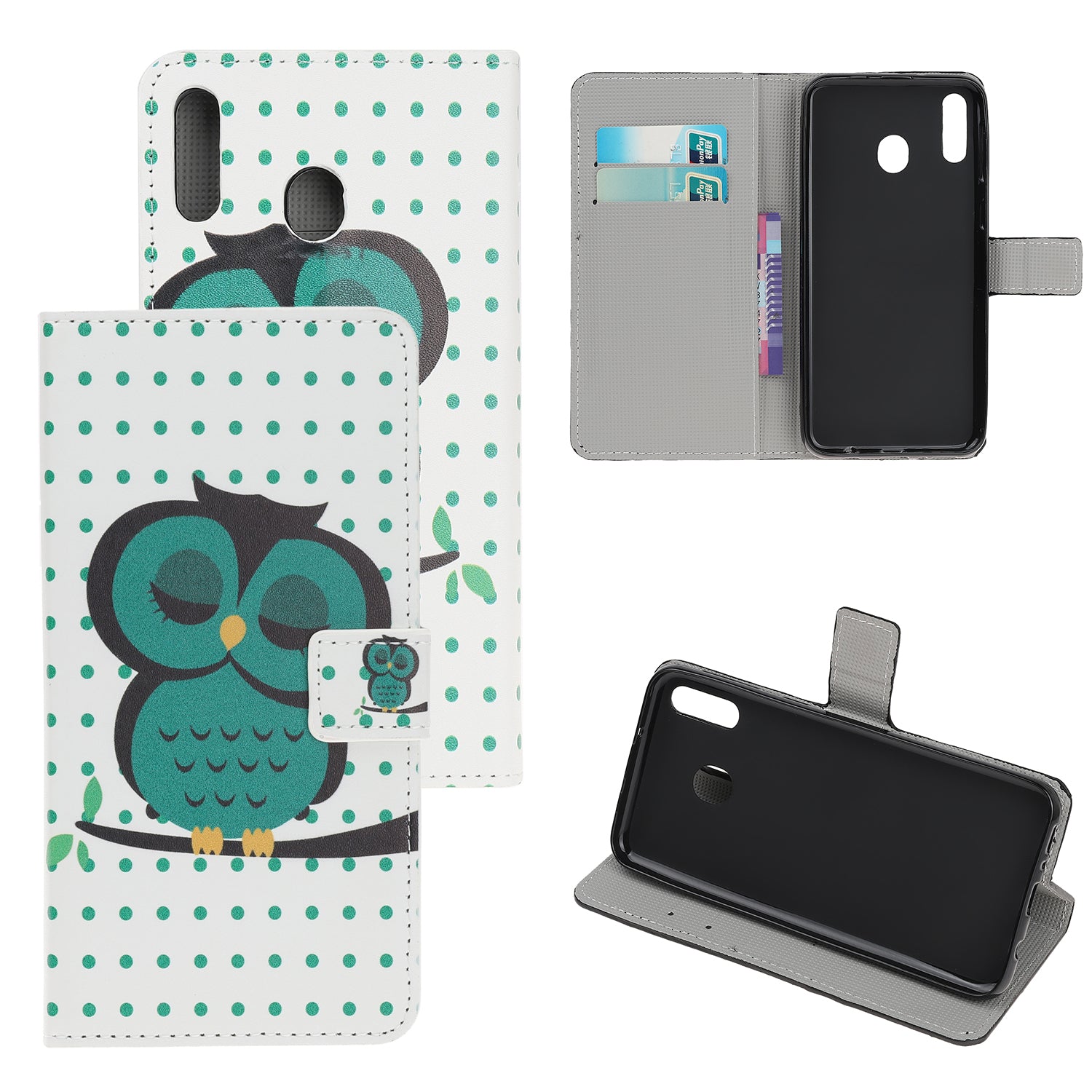 Pattern Printing Leather Wallet Stand Case for Samsung Galaxy A40