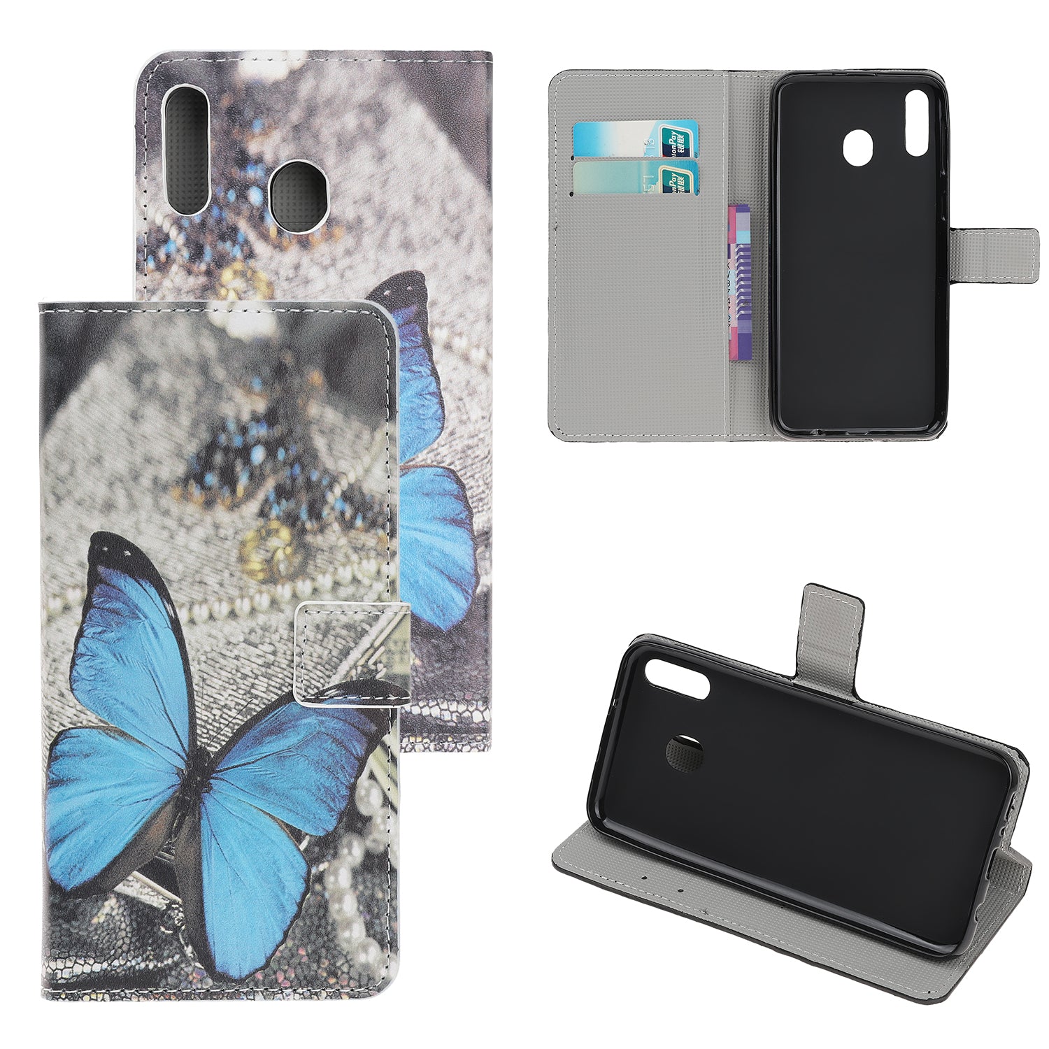 Pattern Printing Leather Wallet Stand Case for Samsung Galaxy A40