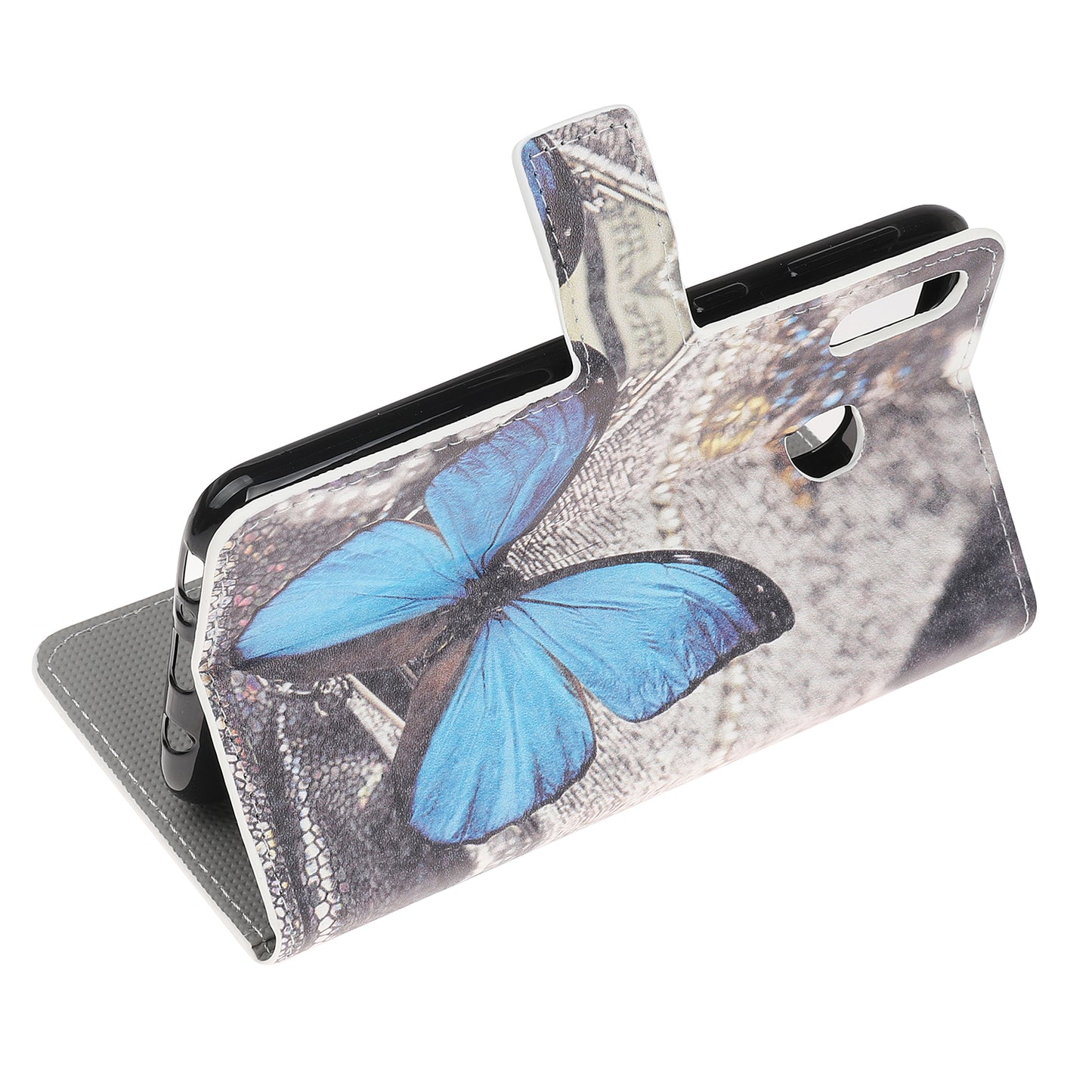 Pattern Printing Leather Wallet Stand Case for Samsung Galaxy A40