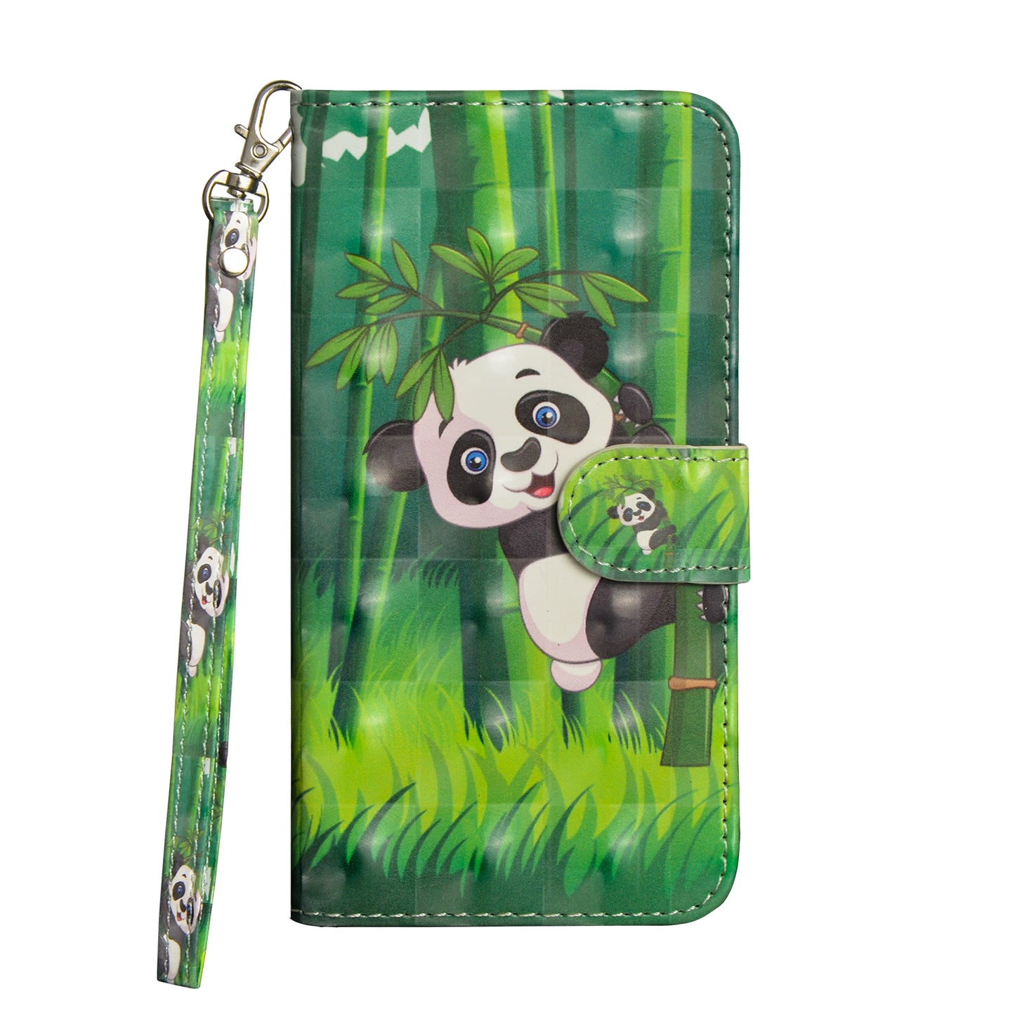 Light Spot Decor Patterned Leather Wallet Phone Casing for Samsung Galaxy A10