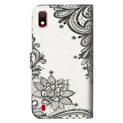 Light Spot Decor Patterned Leather Wallet Phone Casing for Samsung Galaxy A10