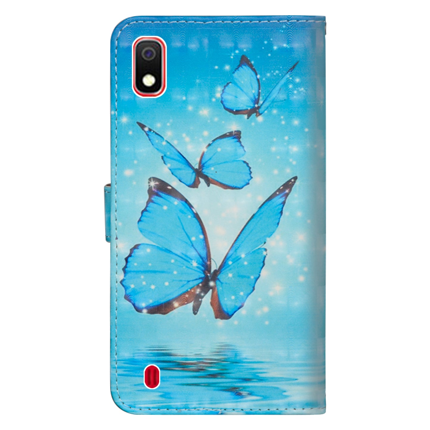 Light Spot Decor Patterned Leather Wallet Phone Casing for Samsung Galaxy A10