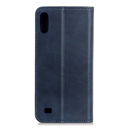 Auto-absorbed Split Leather Wallet Case for Samsung Galaxy A10