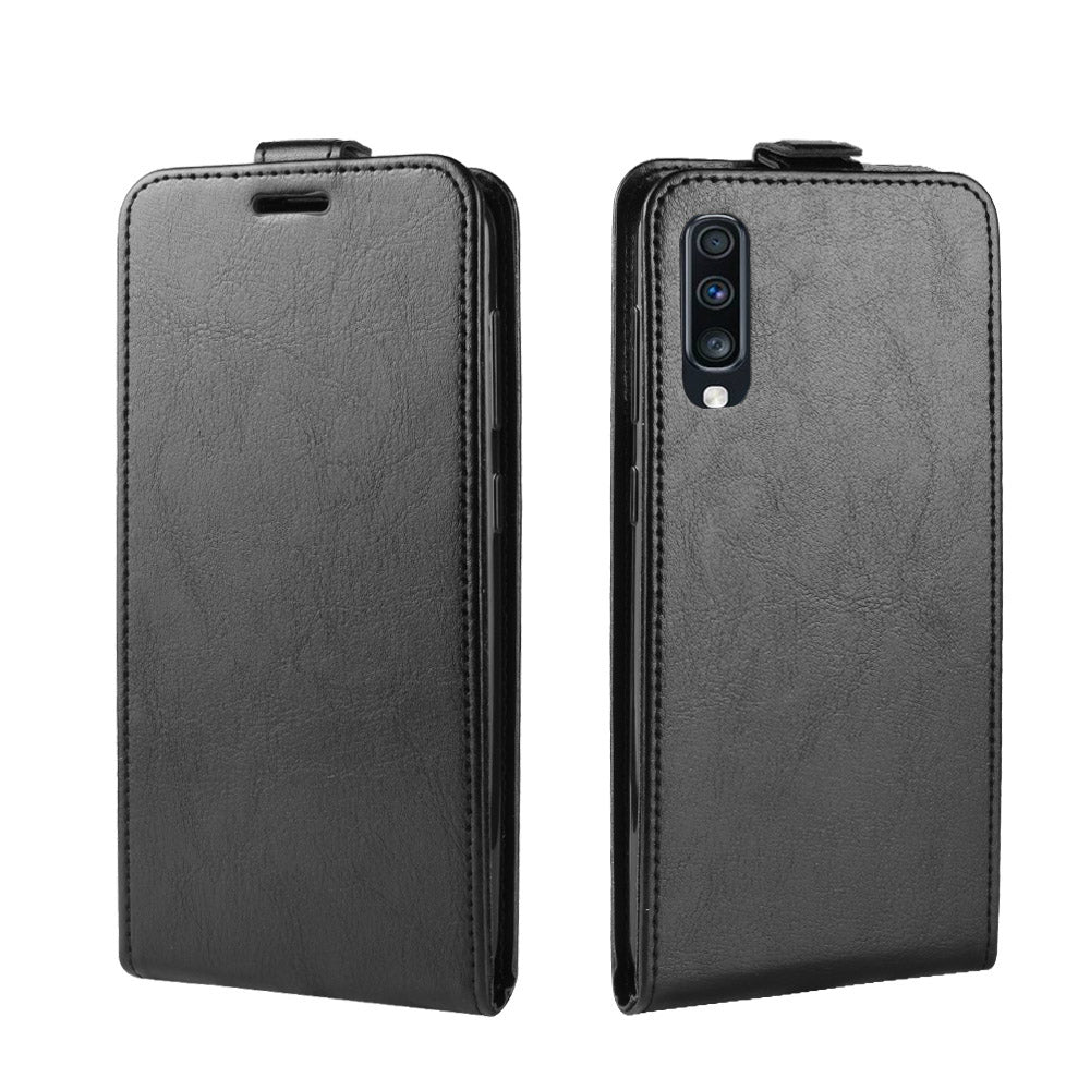 Crazy Horse Vertical Flip Leather Protective Case for Samsung Galaxy A70