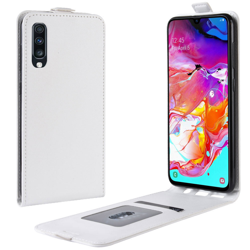 Crazy Horse Vertical Flip Leather Protective Case for Samsung Galaxy A70