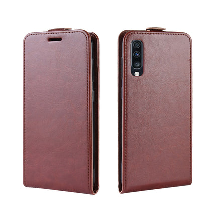 Crazy Horse Vertical Flip Leather Protective Case for Samsung Galaxy A70