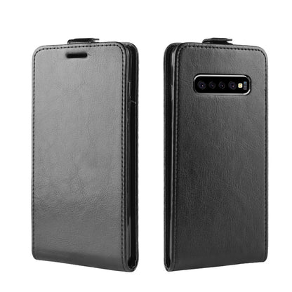 Crazy Horse Vertical Flip Leather Case with Card Slot for Samsung Galaxy S10 5G
