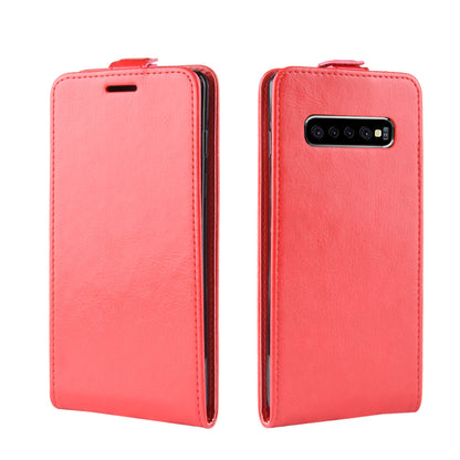 Crazy Horse Vertical Flip Leather Case with Card Slot for Samsung Galaxy S10 5G