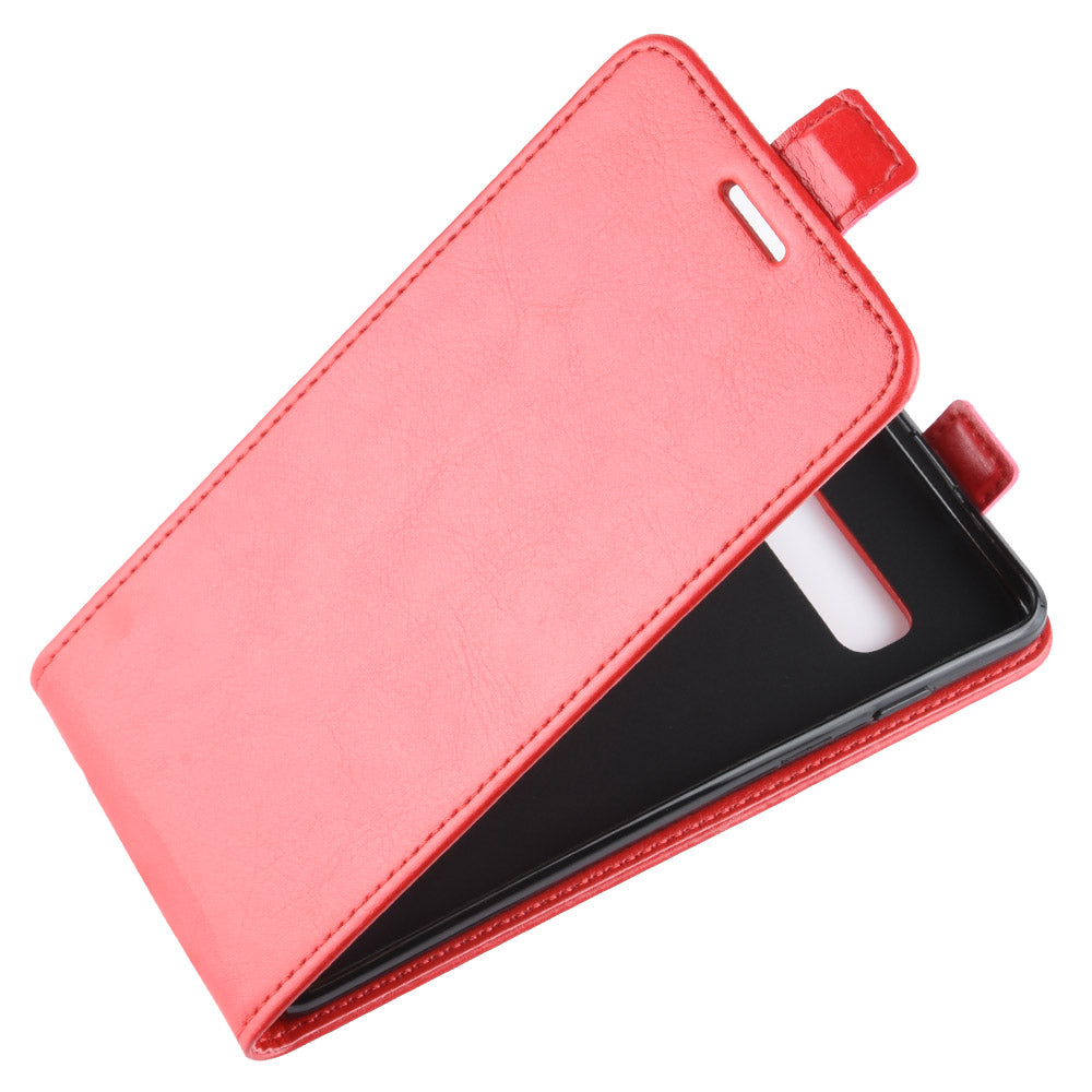 Crazy Horse Vertical Flip Leather Case with Card Slot for Samsung Galaxy S10 5G