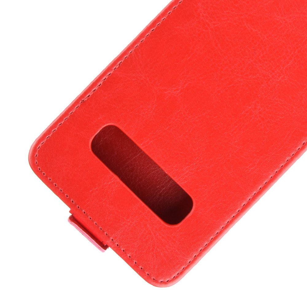 Crazy Horse Vertical Flip Leather Case with Card Slot for Samsung Galaxy S10 5G