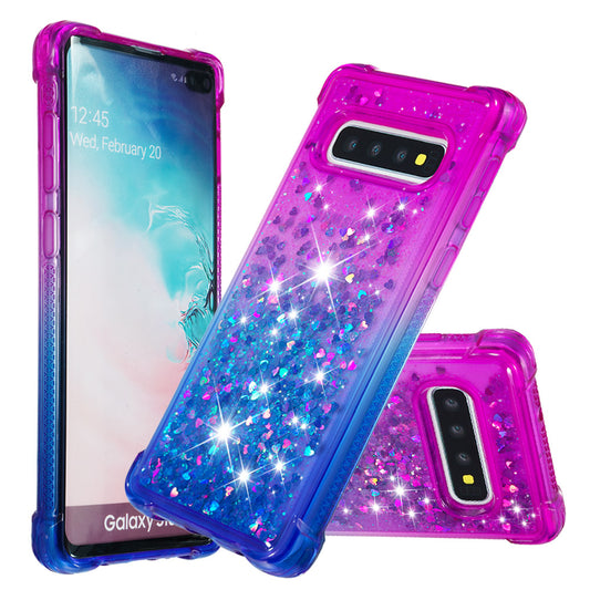 Anti-fall Quicksand TPU Phone Cover for Samsung S10 Plus