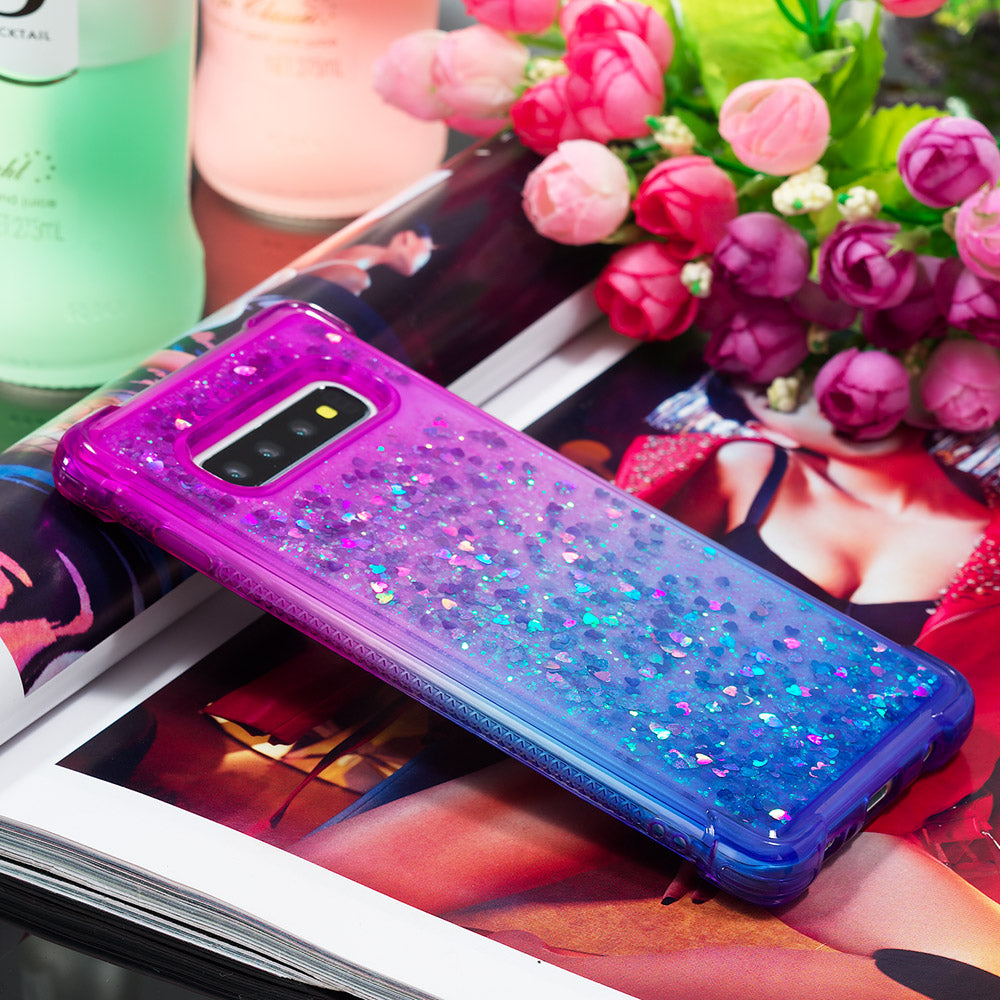 Anti-fall Quicksand TPU Phone Cover for Samsung S10 Plus