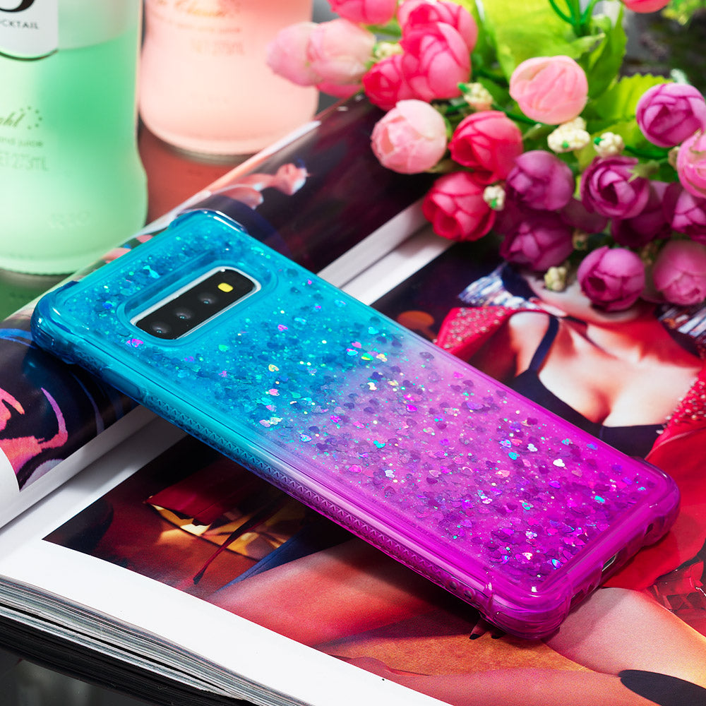 Anti-fall Quicksand TPU Phone Cover for Samsung S10 Plus