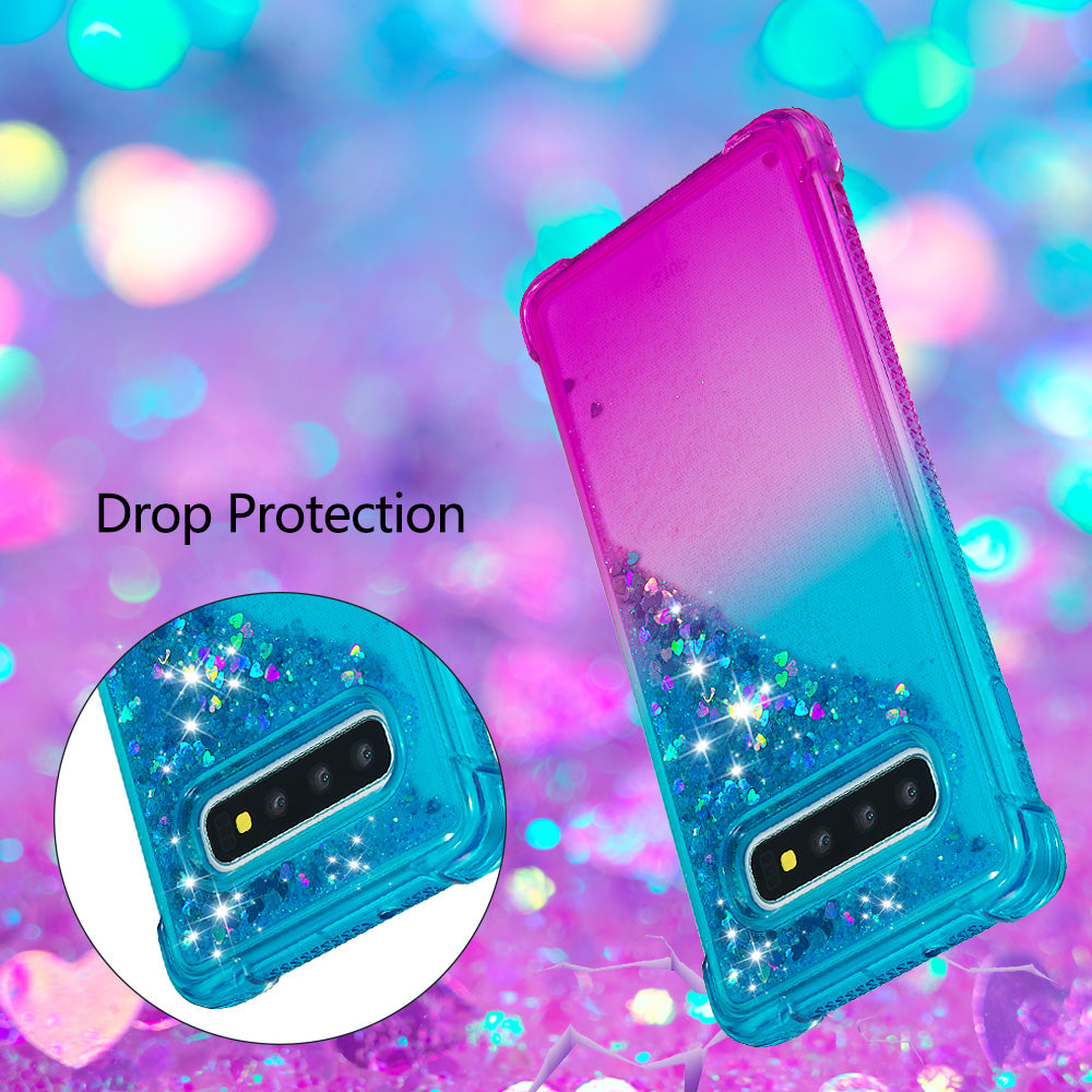 Anti-fall Quicksand TPU Phone Cover for Samsung S10 Plus