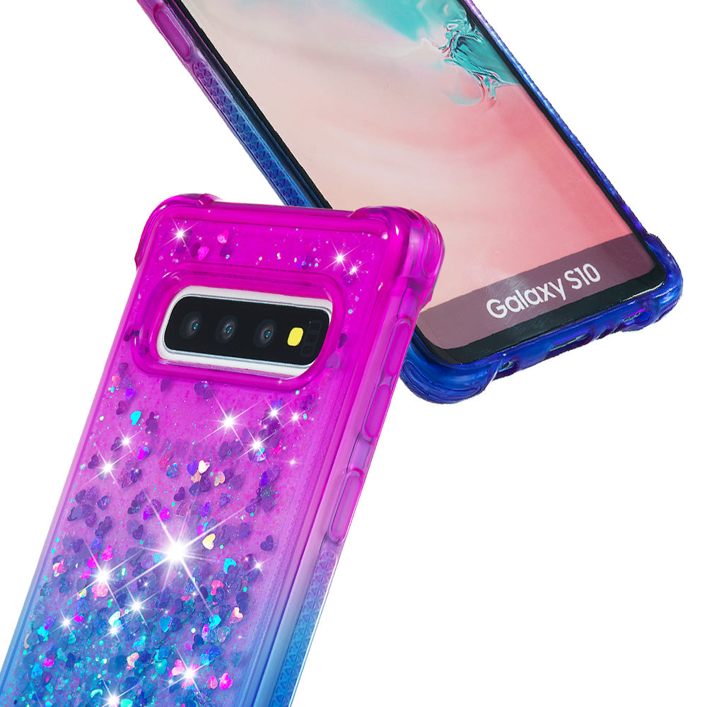 Gradient Glitter Powder Quicksand TPU Case for Samsung Galaxy S10