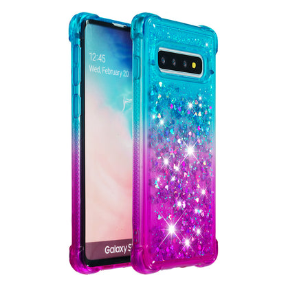 Gradient Glitter Powder Quicksand TPU Case for Samsung Galaxy S10