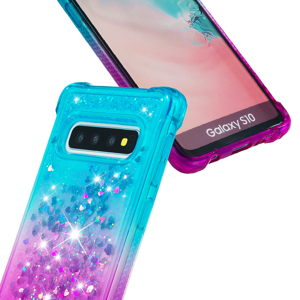 Gradient Glitter Powder Quicksand TPU Case for Samsung Galaxy S10