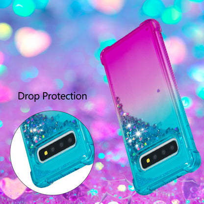 Gradient Glitter Powder Quicksand TPU Case for Samsung Galaxy S10
