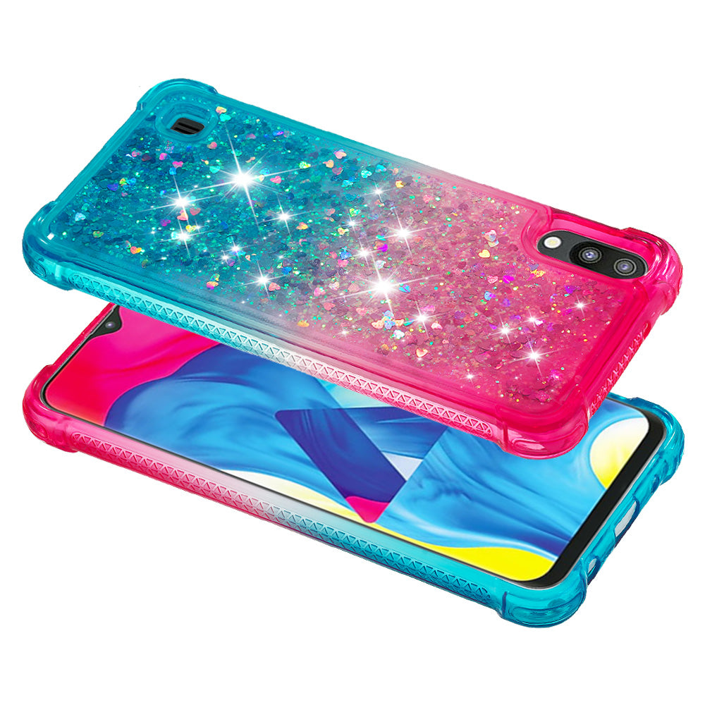 Gradient Glitter Powder Quicksand TPU Shell for Samsung Galaxy M10 / A10
