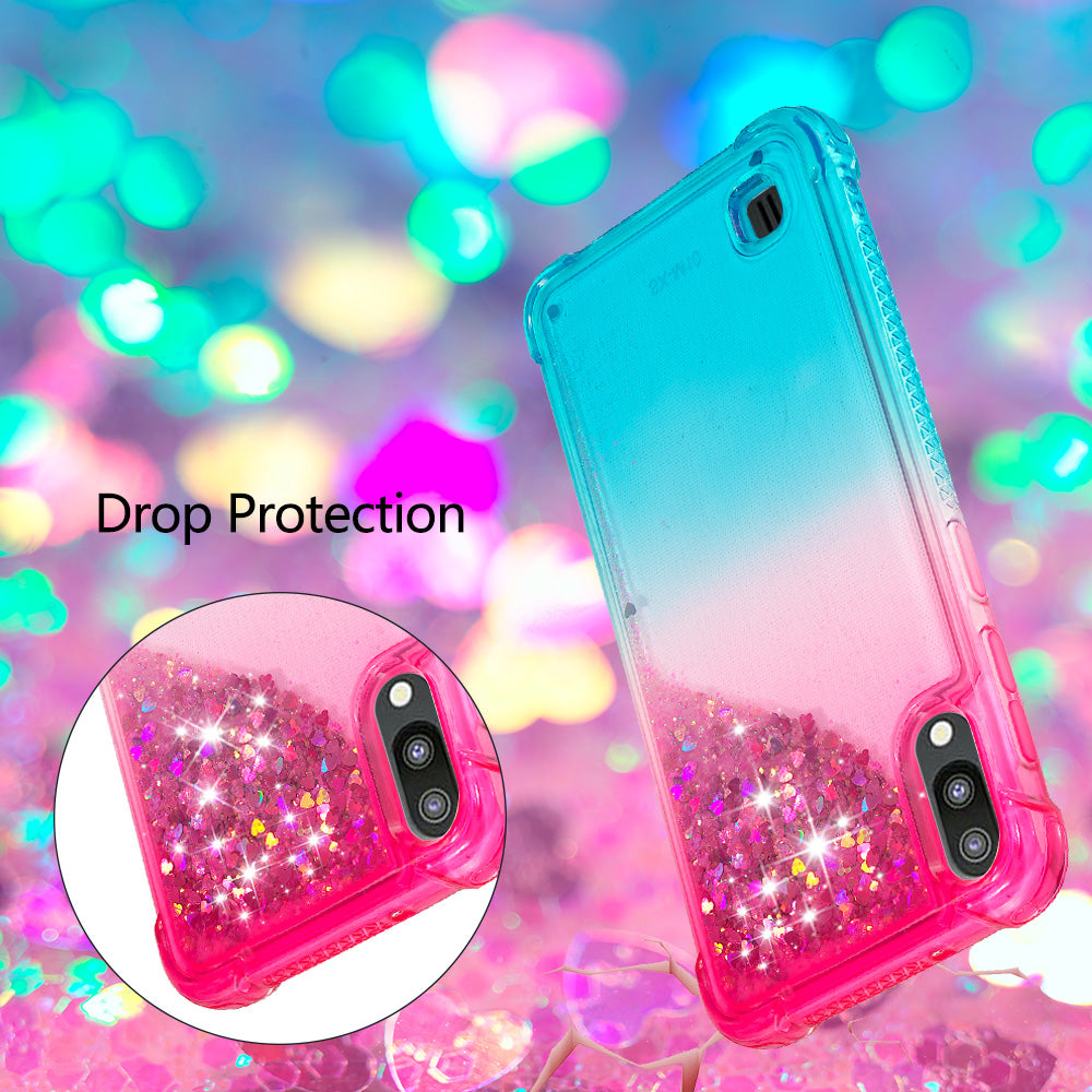Gradient Glitter Powder Quicksand TPU Shell for Samsung Galaxy M10 / A10