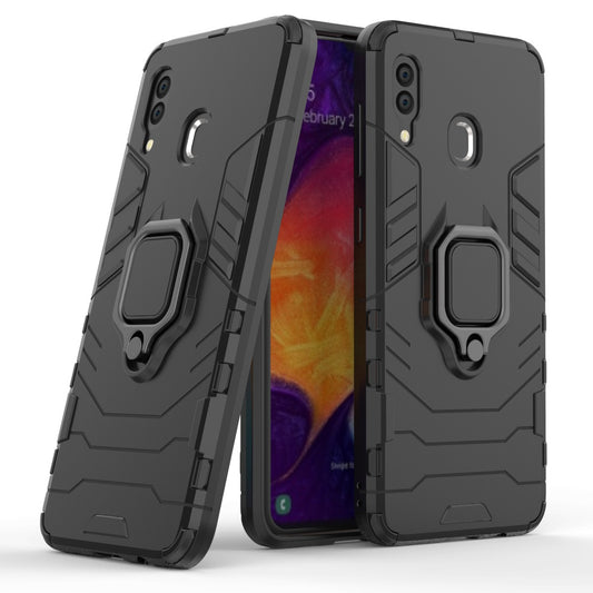 Cool Guard Ring Holder Kickstand PC TPU Hybrid Case for Samsung Galaxy A30 / A20