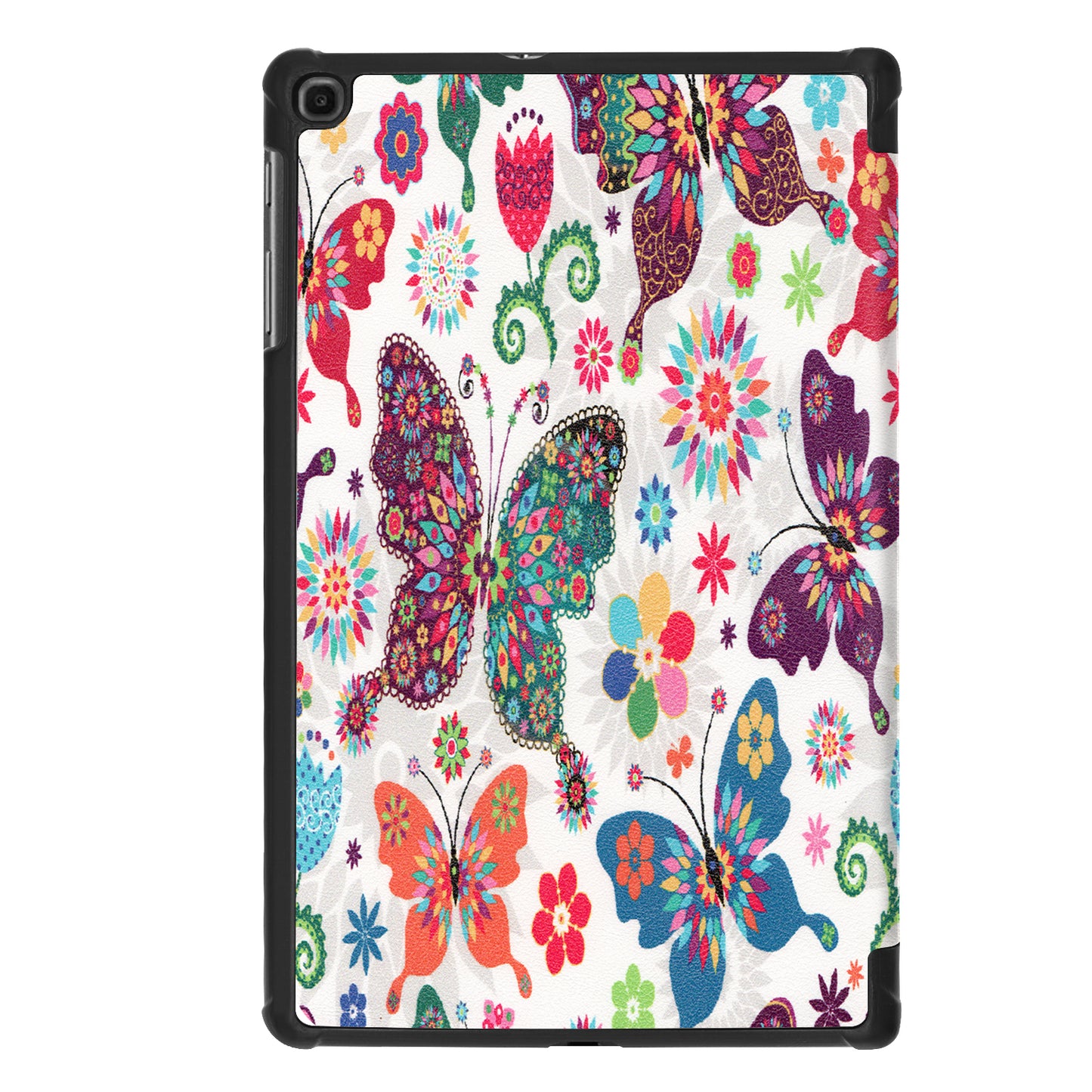 Pattern Printing Wear-resistant PU Leather Tri-fold Stand Auto Wake/Sleep Case for Samsung Galaxy Tab A 10.1 (2019) SM-T510 (Wi-Fi)/SM-T515 (LTE)