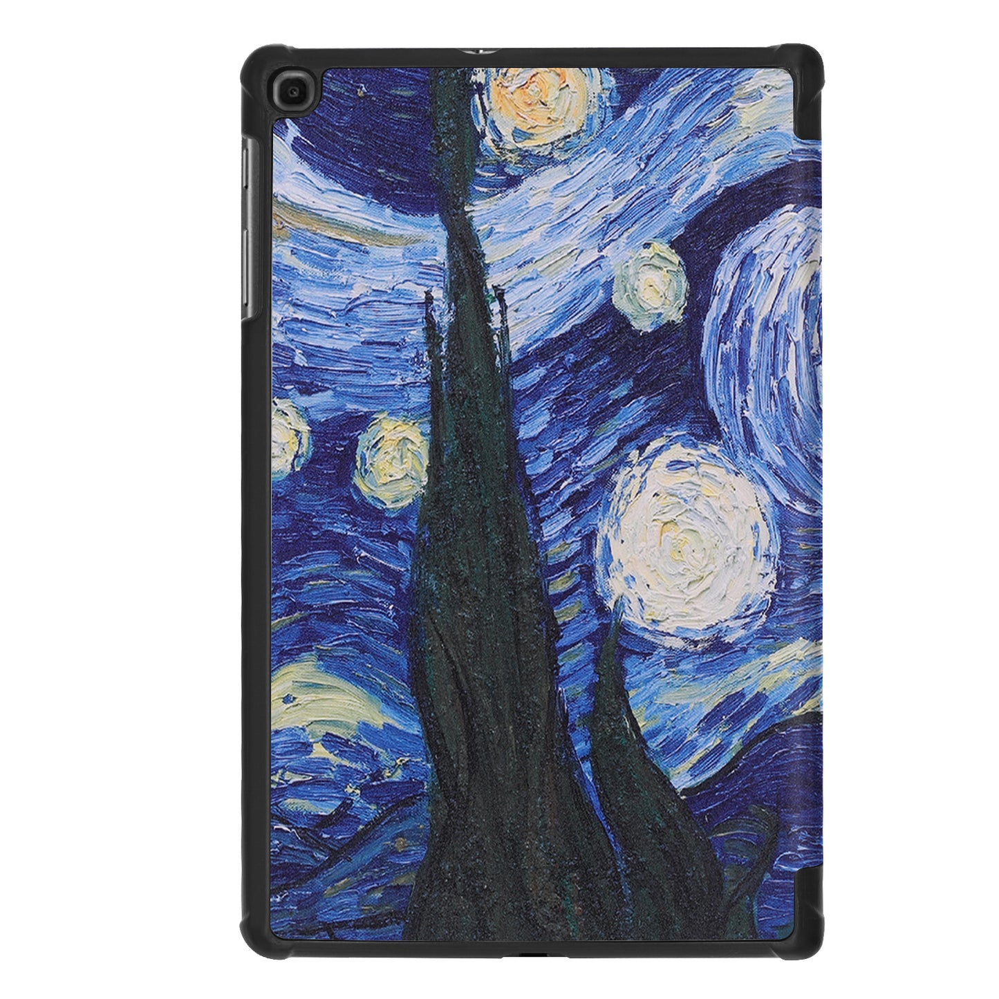 Pattern Printing Wear-resistant PU Leather Tri-fold Stand Auto Wake/Sleep Case for Samsung Galaxy Tab A 10.1 (2019) SM-T510 (Wi-Fi)/SM-T515 (LTE)